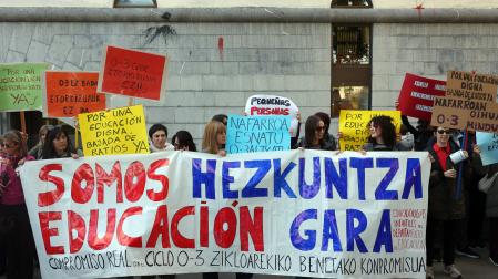 Concentración de este martes 27 de octubre frente al departamento de Educación