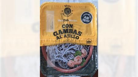 Producto del que se ha alertado por la presencia de huevo no declarado en el etiquetado de la bandeja de surimi con gambas 'MeloDIA Marinera'