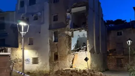 Casa derrumbada en Tudela