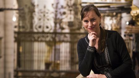 Concierto de órgano de Lucie Zakova, hoy en Pamplona.