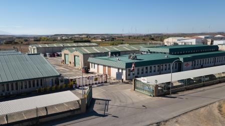 Imagen aérea de las instalaciones de Dow Ribaforada, donde la compañía química estadounidense tiene su centro logístico