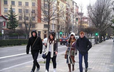 La capital navarra volvió a amanecer con valores negativos en los termómetros