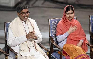 ​Malala y Satyarthi reciben el Nobel de la Paz por su defensa de los niños