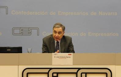 José Antonio Sarría Presidente Confederación de Empresarios de Navarra sede CEN