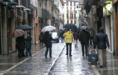 La lluvia llega a Pamplona este fin de semana