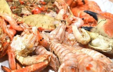 El marisco, uno de los alérgenos estrella de la Navidad. 