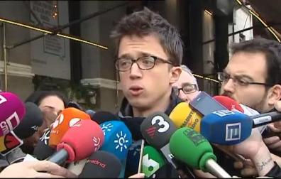 Errejón desea "suerte" a Irene Montero como nueva portavoz de Unidos Podemos