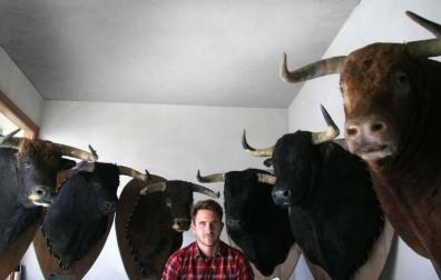Un taxidermista navarro pone a la venta 6 cabezas de toro en tributo a Víctor Barrio