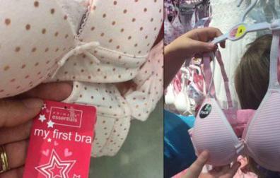 Polémica por unos sujetadores con relleno de Primark para niñas de 7 años