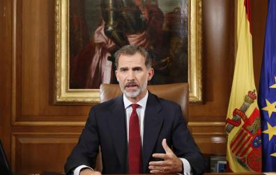 Discurso íntegro del Rey Felipe VI sobre la situación en Cataluña