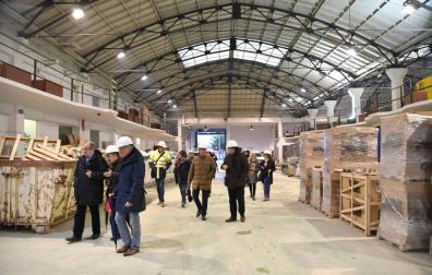La obra del proyecto Geltoki, en el antiguo Autobuses, terminará en mayo