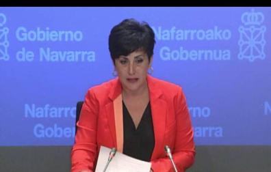 La consejera de Educación, María Solana, ayer tras la sesión de Gobierno.