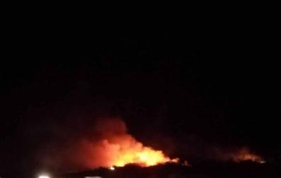 Una incendio quema siete hectáreas en Tudela