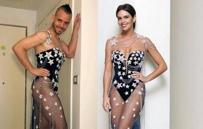 David Muñoz luce el vestido que vistió Cristina Pedroche el año pasado