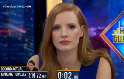 Jessica Chastain corrige a Pablo Motos en El Hormiguero