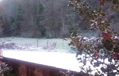 La nieve llega al norte de Navarra, donde se han alcanzado los -7 grados
