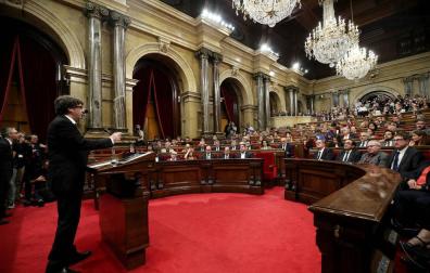 Discurso de Puigdemont en el Parlament de Catalunya
