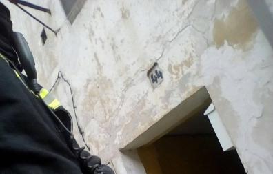 Una persona herida en un incendio en una vivienda de Lodosa