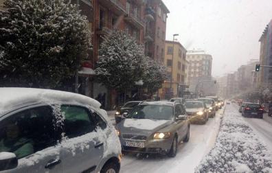 Nieve en Pamplona