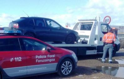 Inmovilizado un gruista y el conductor de reserva por dar positivo en drogas en Tudela