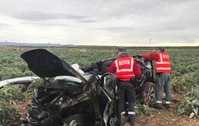 Herido grave un vecino de Ablitas en un accidente de tráfico