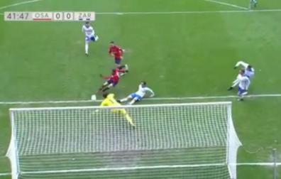 Ocasiones de gol rojillas en el partido ante el Zaragoza