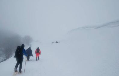 Rescatada una pareja de peregrinos en Roncesvalles