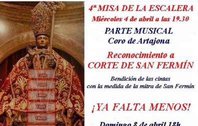 La Corte de San Fermín será homenajeada en la cuarta misa de la escalera