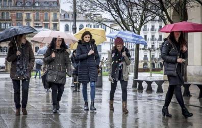 Miércoles y jueves con temporal de lluvia en Navarra