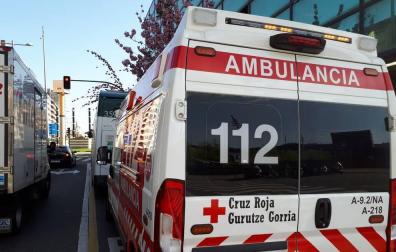 Tres trasladados al CHN tras un accidente de autobús en Pamplona