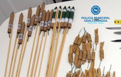 Denunciado un joven con droga, una navaja y material pirotécnico en San Jorge