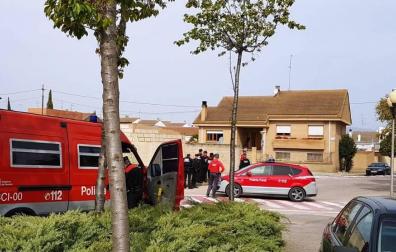 Gran despliegue policial en Cintruénigo al atrincherarse un hombre después de agredir a su pareja
