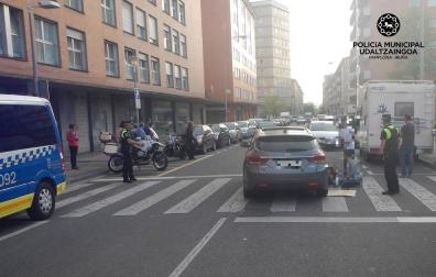 Un menor de 14 años, atropellado en San Jorge al cruzar un paso de peatones