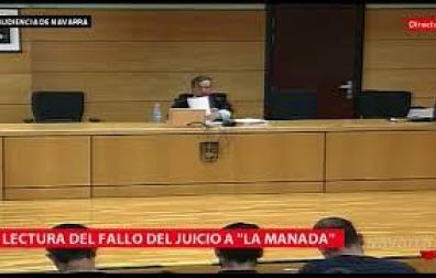 Lectura del fallo de la sentencia de 'La Manada'