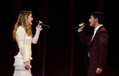 Los representantes españoles han participado en el primer ensayo general de la primera semifinal, en la que vota España