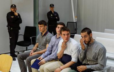 Los cuatro acusados de los incidentes de Pamplona se desvinculan de los disturbios
