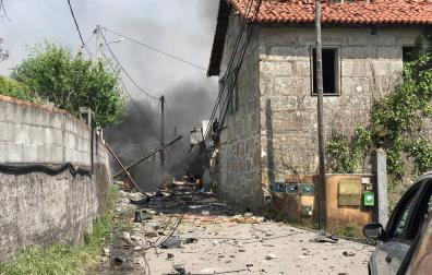 Cuatro muertos y 12 heridos en la explosión de material de pirotecnia en Tui (Pontevedra)