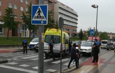 Una mujer de 79 años, atropellada en un paso de peatones en Pamplona