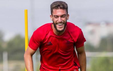 Roberto Torres, sonriente durante uno de los circuitos de entrenamiento en Tajonar.