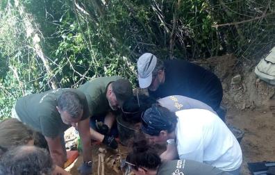 Exhumados en Artazu los restos de dos víctimas del golpe militar de 1936