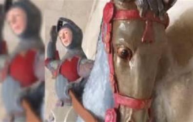 Polémica restauración de un San Jorge en la localidad navarra de Estella