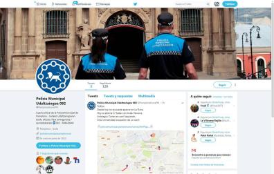 Policía Municipal de Pamplona da el salto a Twitter