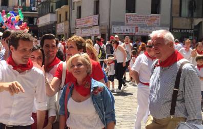 Pablo Casado, increpado en Pamplona durante su visita a los Sanfermines