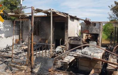 La Guardia Civil localiza al responsable de varios incendios en Castejón