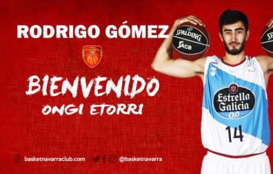 Basket Navarra incorpora al joven ala-pívot Rodrigo Gómez