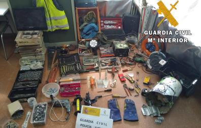 La Guardia Civil esclarece varios robos con fuerza en la Merindad de Olite