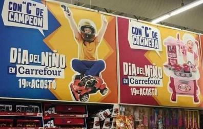 Polémica por un anuncio infantil sexista de Carrefour Argentina