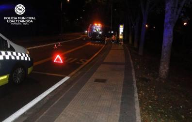 Huye tras atropellar ebria y dejar herido grave a un peatón en Pamplona