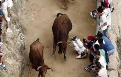 Un primer encierro del Pilón rápido y con sustos pero sin heridos