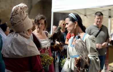 Olite se engalana por su feria medieval